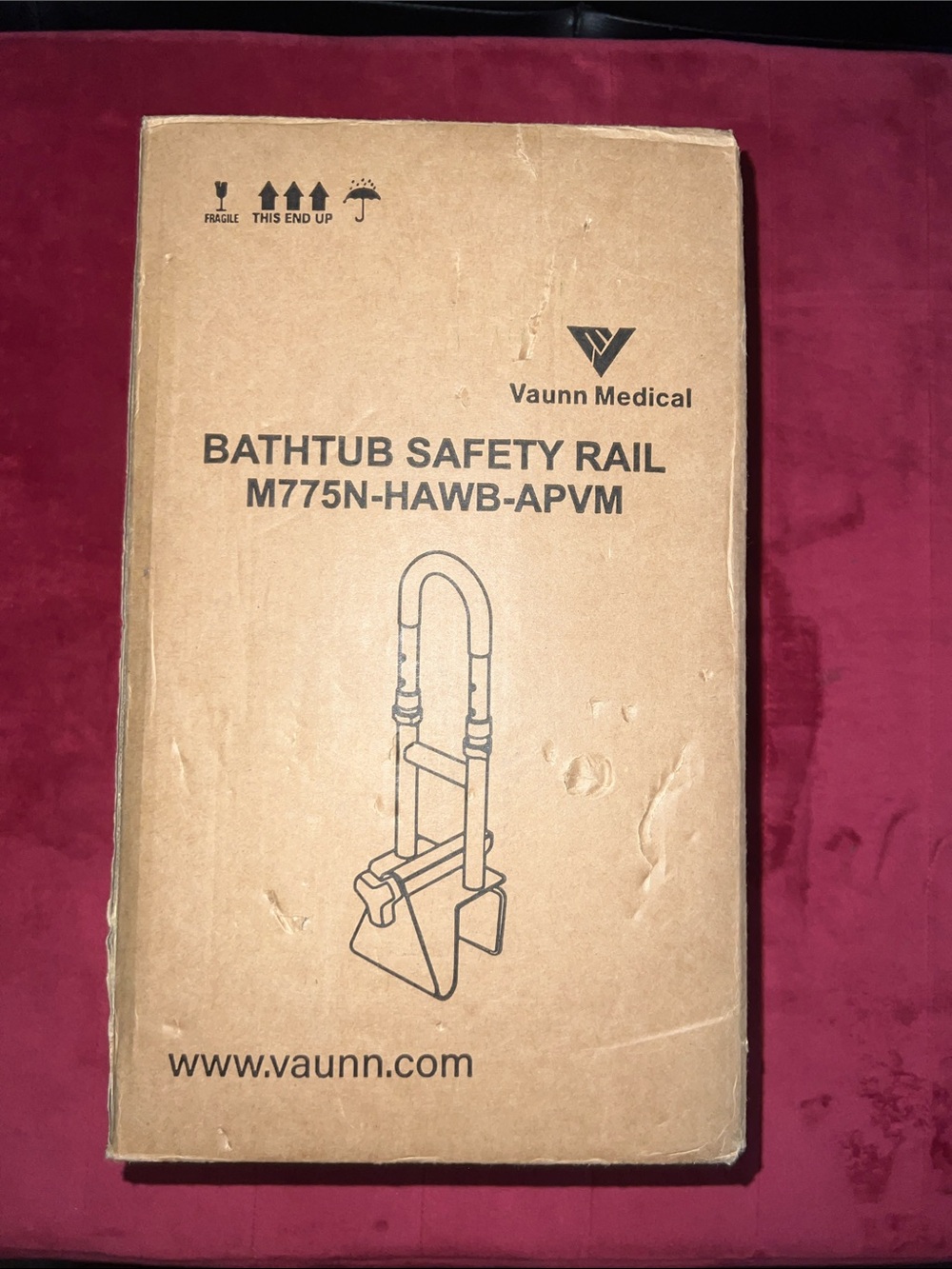 Bathtub Safety Rail in - Stable Support Handle. New in box.